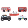 Houten Voertuigen, 5st.-Bigjigs Sale