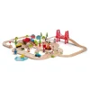 Bigjigs Houten Weg en Treinset Platteland, 80dlg. Clearance