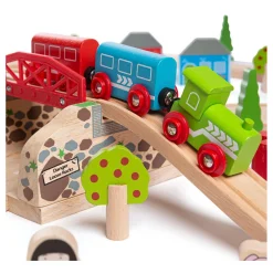 Bigjigs Houten Weg en Treinset Platteland, 80dlg. Clearance