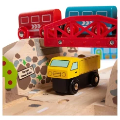 Bigjigs Houten Weg en Treinset Platteland, 80dlg. Clearance