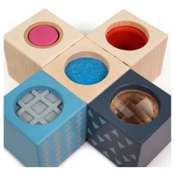Bigjigs Houten Zintuigen Bouwblokken New
