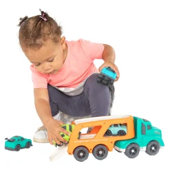 Bio-plastic Transporter Vrachtwagen met 4 Auto's- Online