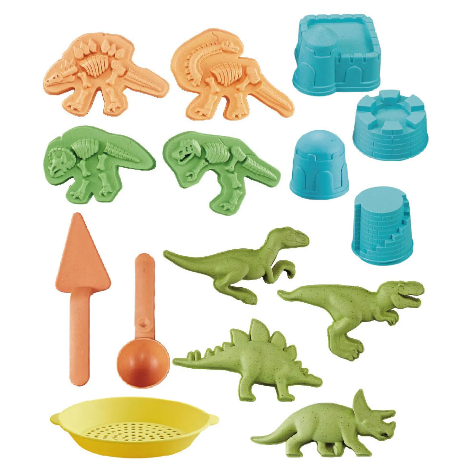 Bio-plastic Zandset Dino's