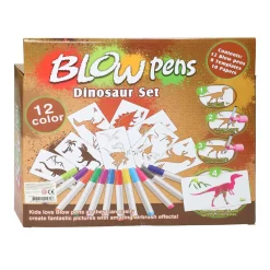 Blaaspennenset met Pompje Dinosaurus New