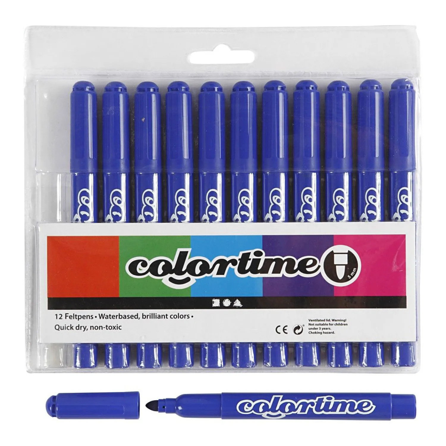 Creativ Company Blauwe Jumbo Stiften, 12st. Online