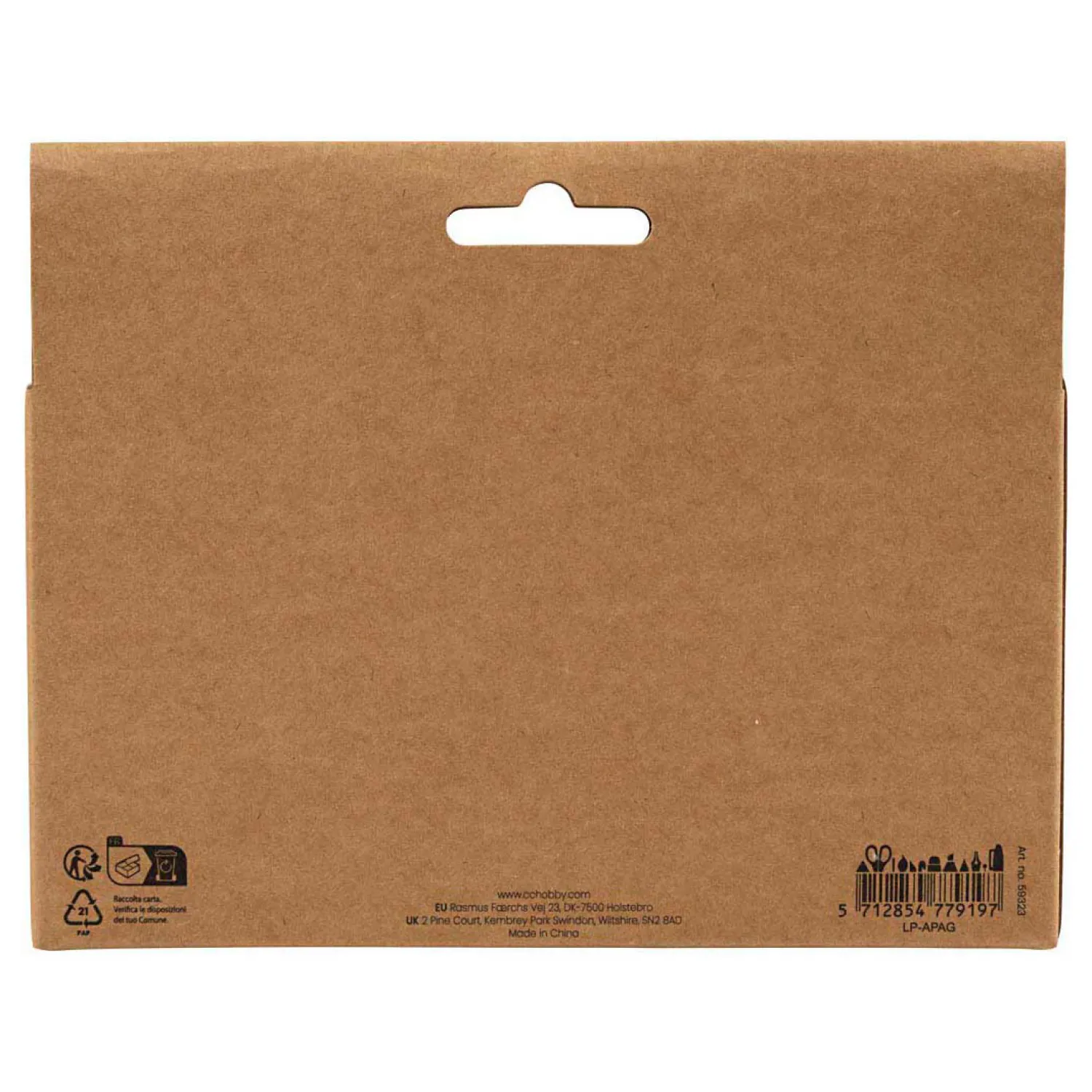 Blikjes Cirkel en Vierkant - 4st.>Creativ Company Outlet