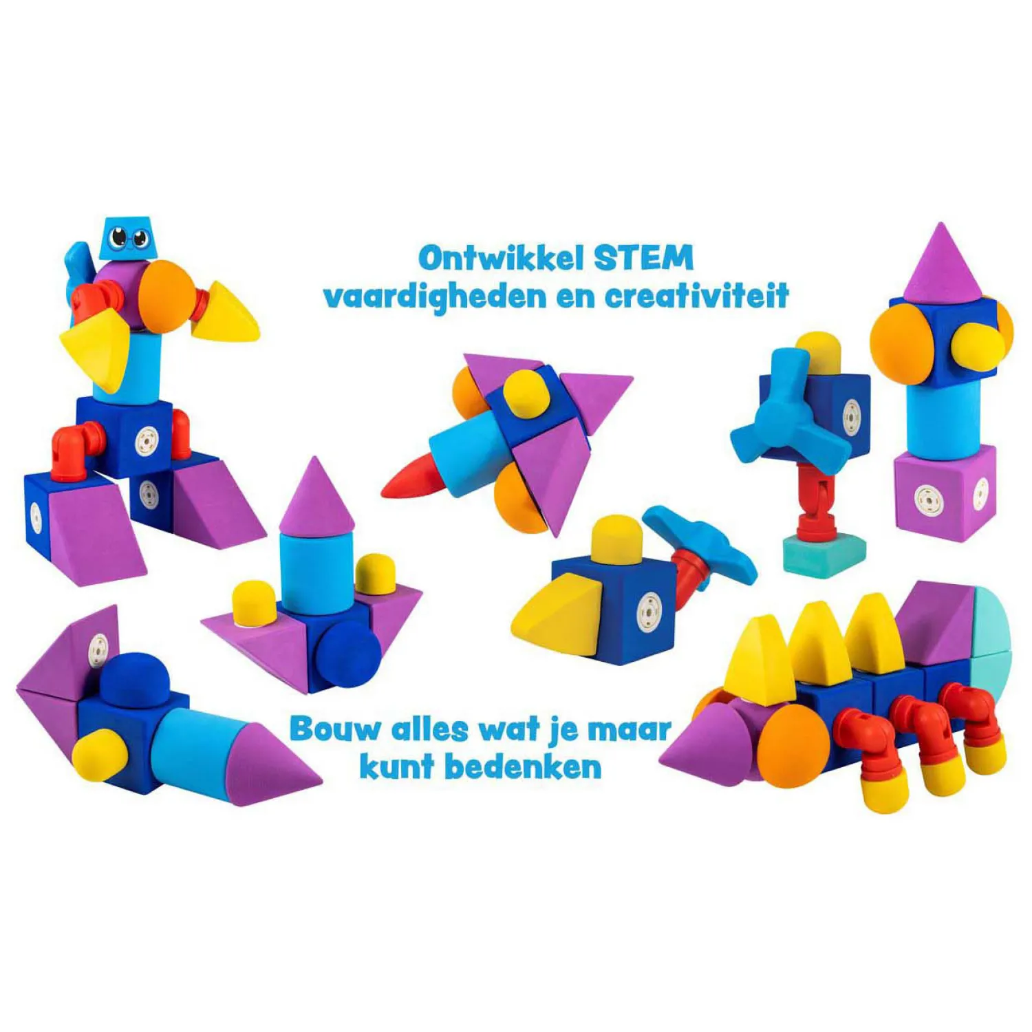 Blockaroo Magnetische Foam Blokken, 60dlg. Best