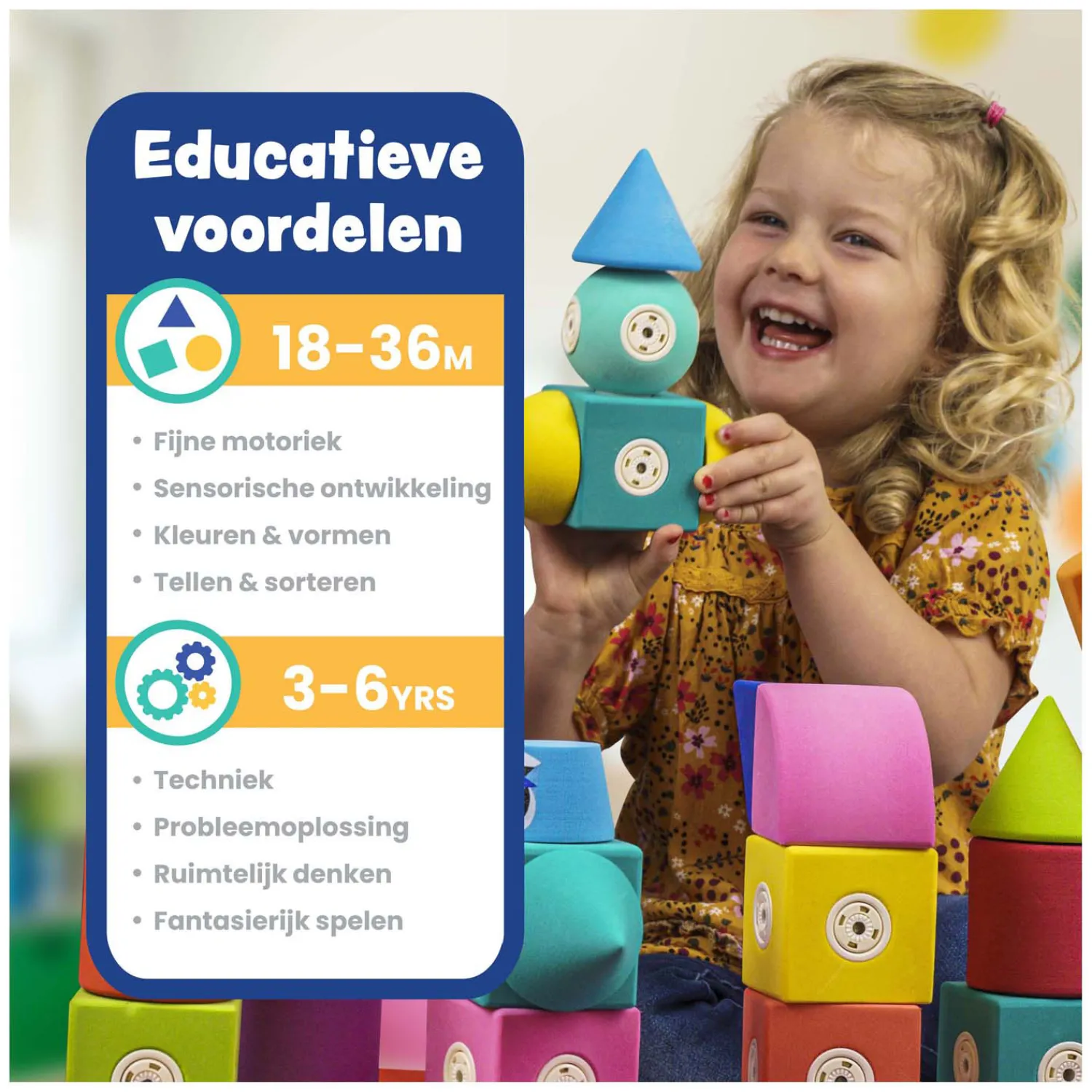 Blockaroo Magnetische Foam Blokken, 60dlg. Best