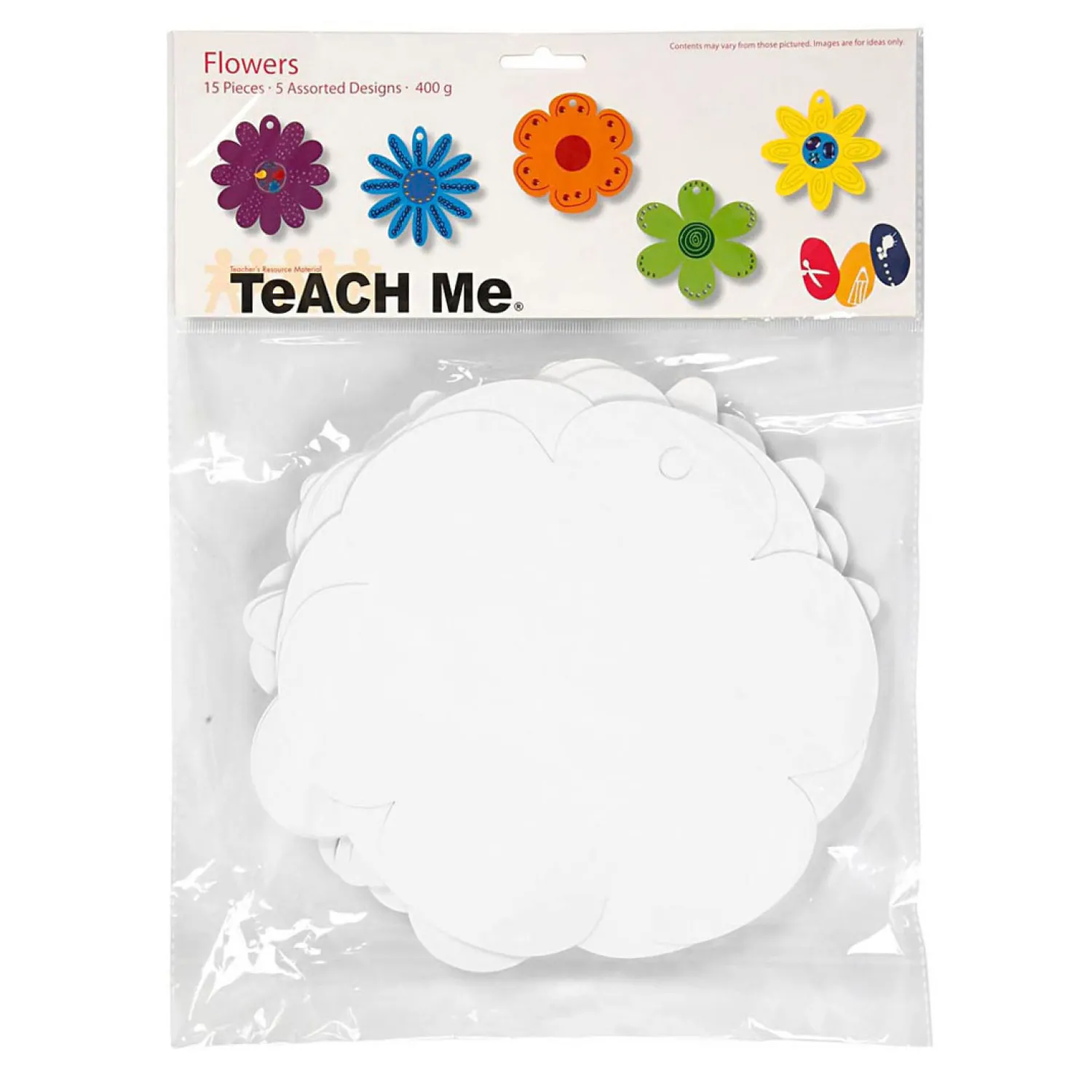 Bloemen Wit, 5x 3st.>Creativ Company Clearance