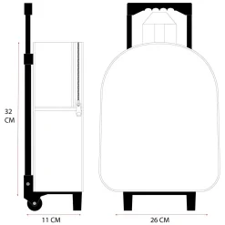 Bluey 3D Trolley Rugzak Oh Happy Days-Vadobag New