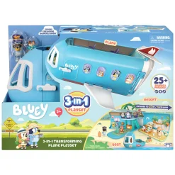Bluey 3in1 Vliegtuig met 2 Speelfiguren>Moose Toys Hot