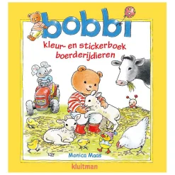 Bobbi Kleur- en Stickerboek Boerderijdieren-Uitgeverij Kluitman Discount
