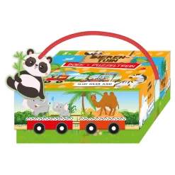 Boek en Puzzeltrein Dierentuin>Standaard Uitgeverij Hot