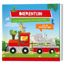 Boek en Puzzeltrein Dierentuin><noscript><img width=