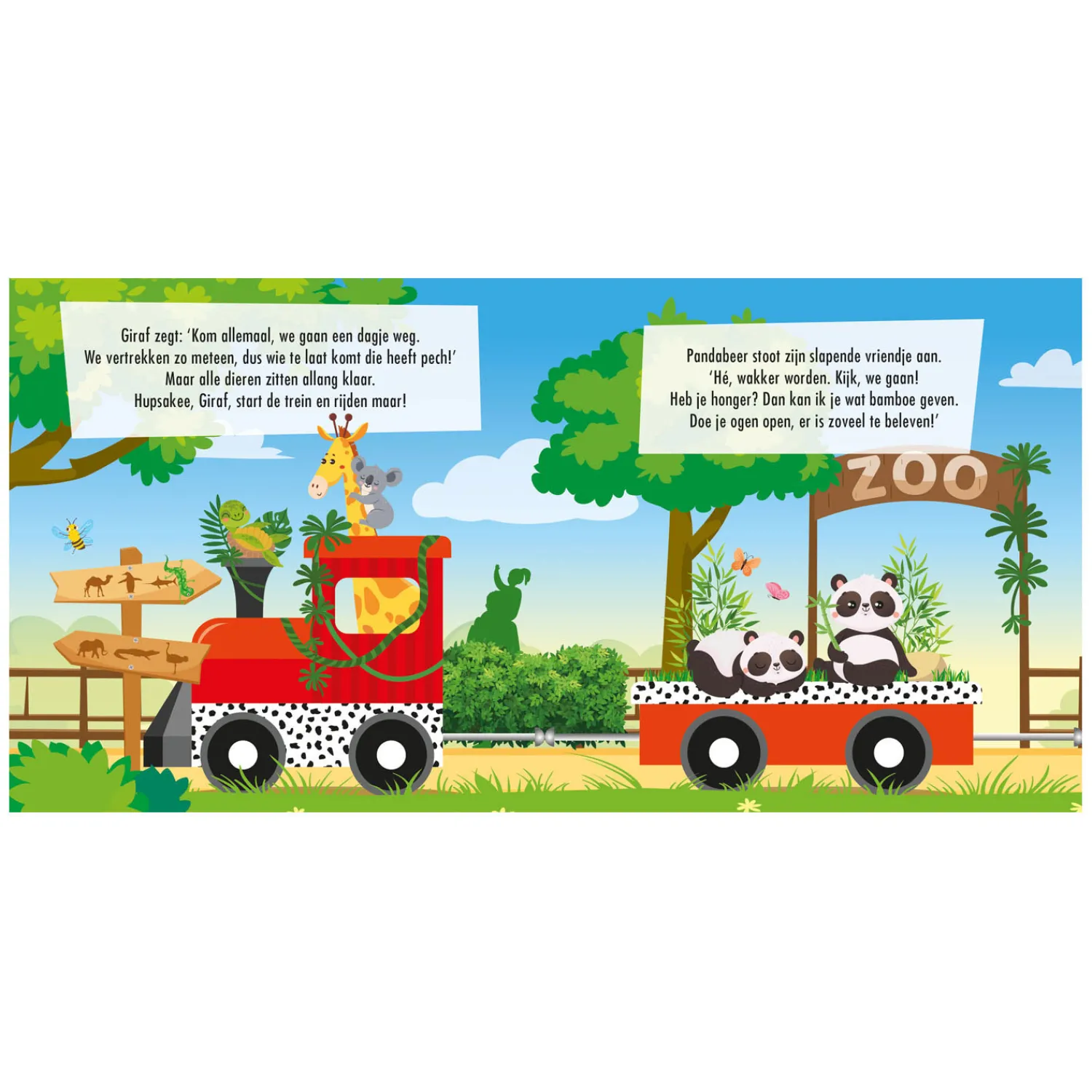 Boek en Puzzeltrein Dierentuin>Standaard Uitgeverij Hot