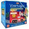 Rebo Publishers Boek, Puzzel + 10 Figuren - Voertuigen Clearance