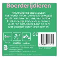 Boerderijdieren - Kartonboek met Wiebeloogjes-Standaard Uitgeverij Online