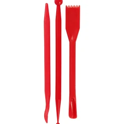 Creativ Company Boetseergereedschap Rood, 3st. Hot
