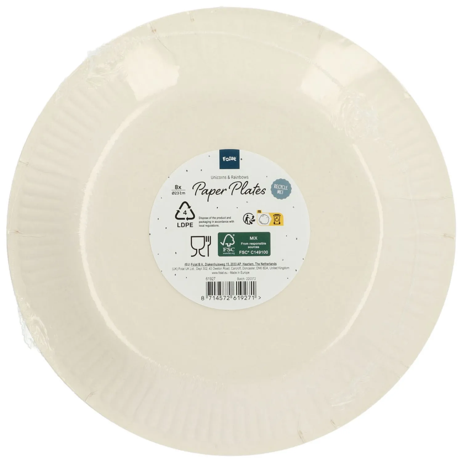 Borden Unicorns & Rainbows, 8st.>Folat BV Outlet