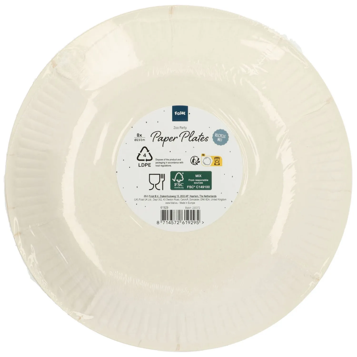 Folat BV Borden Zoo Party, 8st.