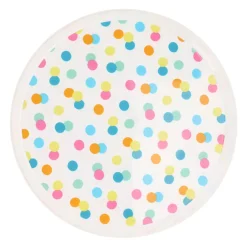 Bordjes met Stippen 22,5cm, 4st.> Outlet