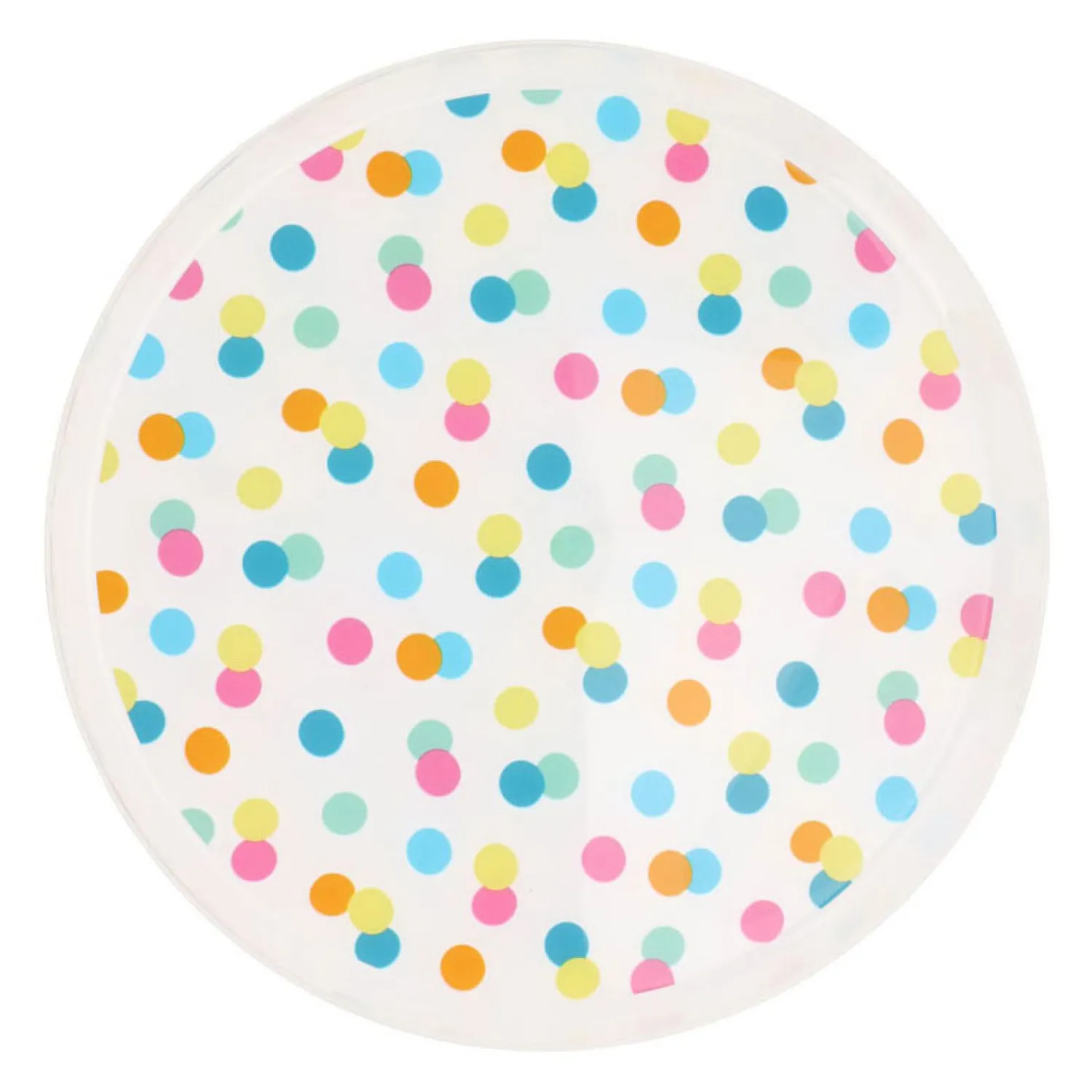 Bordjes met Stippen 22,5cm, 4st.> Outlet