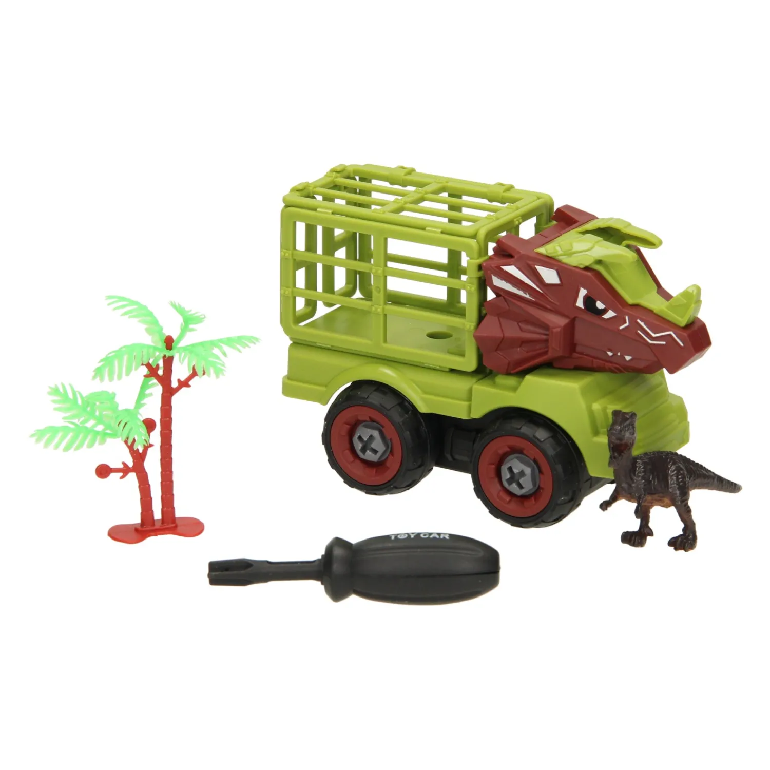 Bouw Auto Dino met Kooi- Best