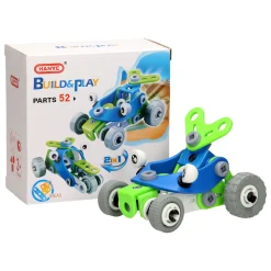 Bouw- en Speelset Racewagens 2in1, 52dlg.