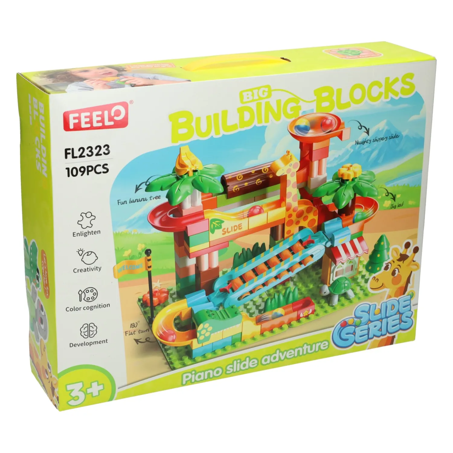 Bouwblokken Muzikale Ballenbaan Jungle - 109dlg.- Outlet