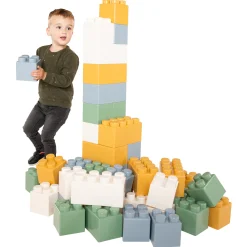 Bouwblokken XXL Pastelkleuren - 45dlg.>Cavallino Discount