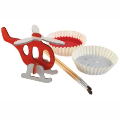 Colorations Bouwpakketje Houten 3D Voertuigen, Set van 4