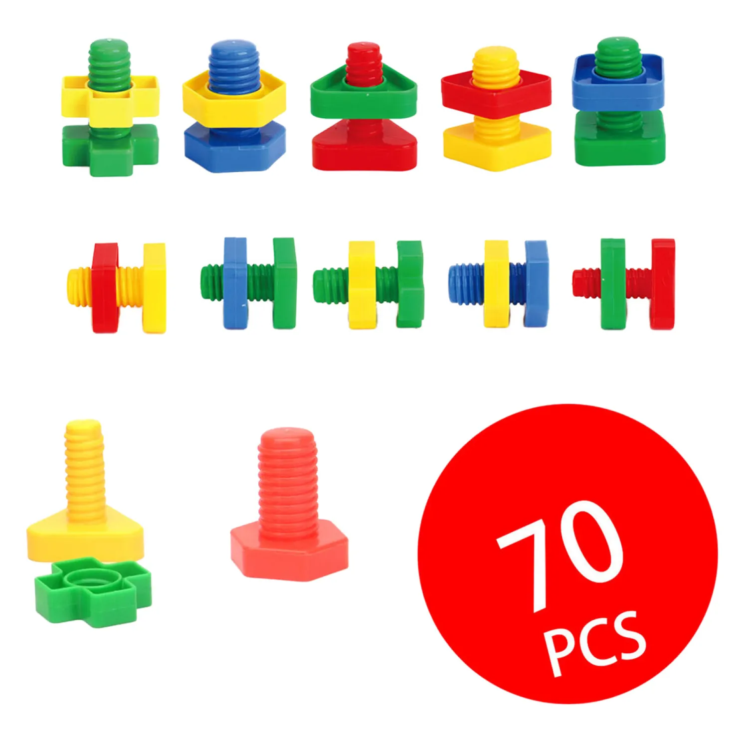 Bouwschroeven in Opbergbox, 70dlg.> Clearance