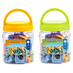 Bouwschroeven Pastel in Opbergbox, 24dlg. Clearance