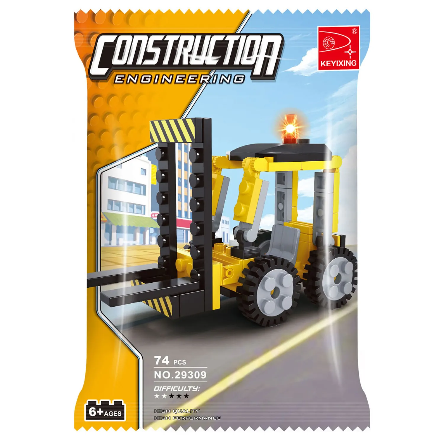 Bouwset Constructie Heftruck - 74dlg.> Sale