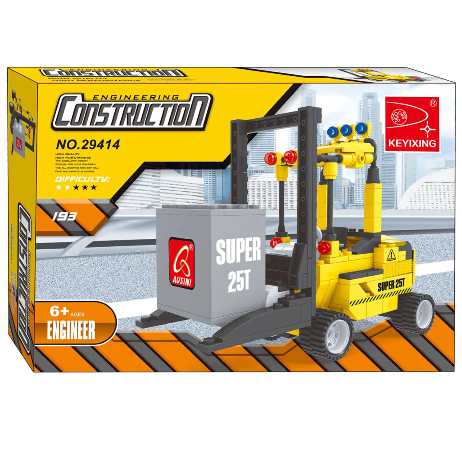 Bouwset Constructie Heftruck - 195dlg.- Best