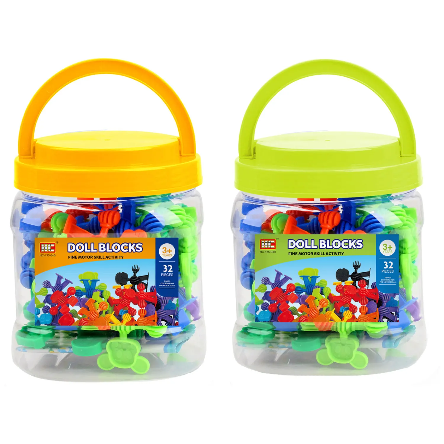 Bouwset Dierenvormpjes in Opbergbox, 32dlg.> Discount