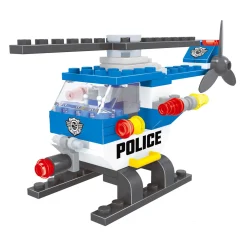Bouwset Politie Helicopter - 68 dlg.