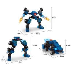 Bouwset Titan Transformeer Blauw - 71dlg. Hot
