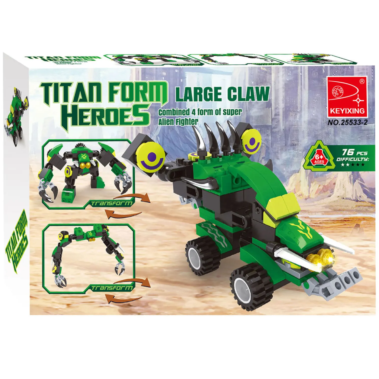 Bouwset Titan Transformeer Groen - 76dlg.> Outlet