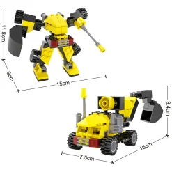Bouwset Transformeer Robot Graafmachine - 82 dlg.><noscript><img width=