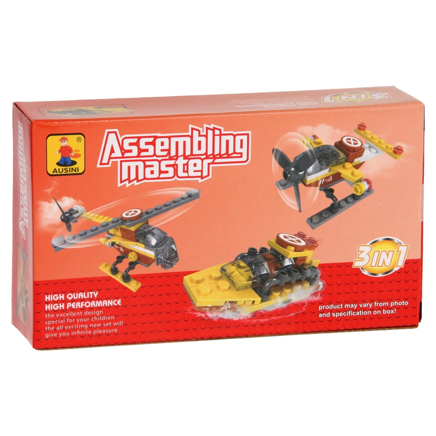 Bouwset Vliegtuigen en Boot 3in1 - 52dlg.> Sale