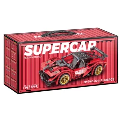 Bouwsteentjes Set Pull Back Sport Auto - 488dlg. Discount