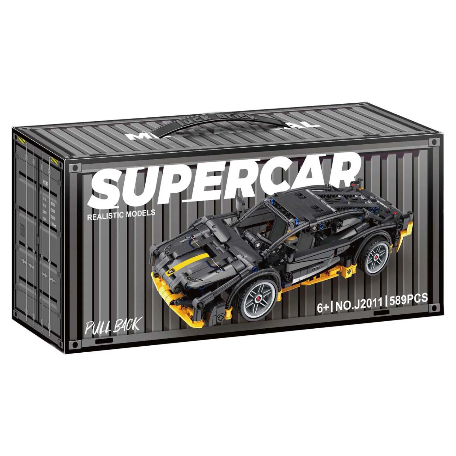 Bouwsteentjes Set Pull Back Sport Auto - 589dlg.- Hot