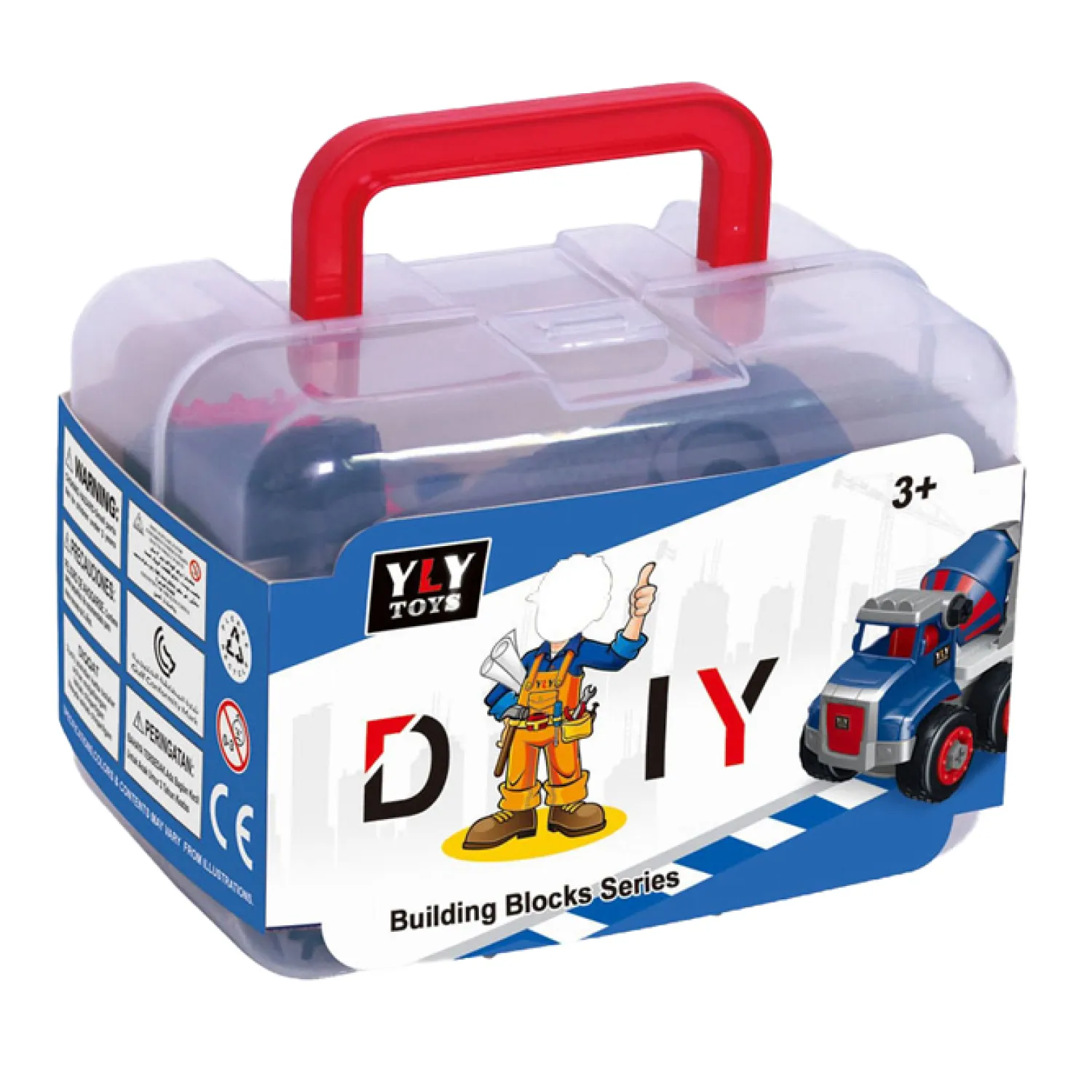 Bouwvoertuig in Opbergbox Hot