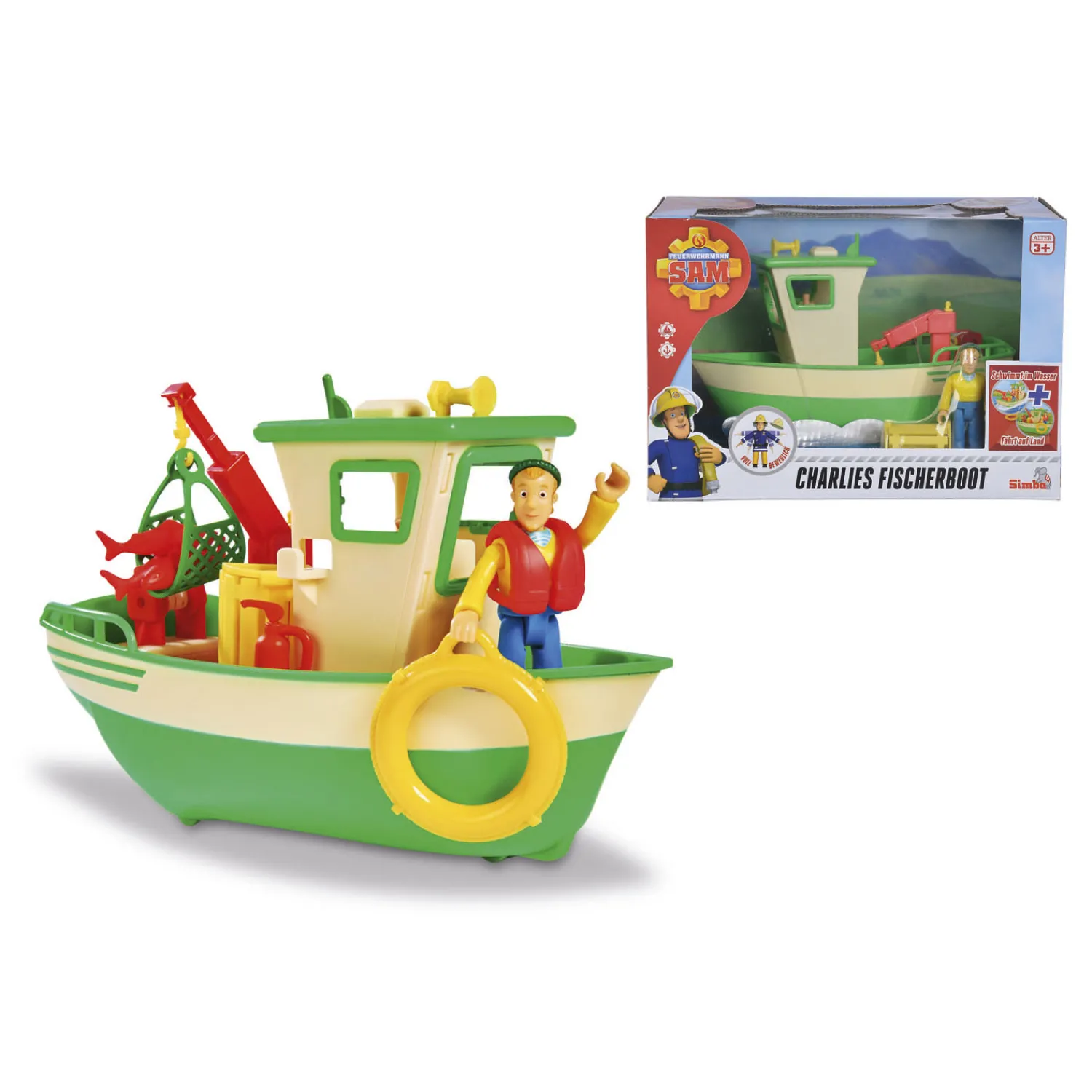 Brandweerman Sam Charlie's Vissersboot>Simba Sale