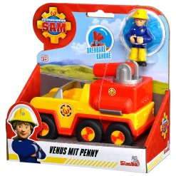 Simba Brandweerman Sam Venus Brandweerauto met Jenny Figuur Clearance