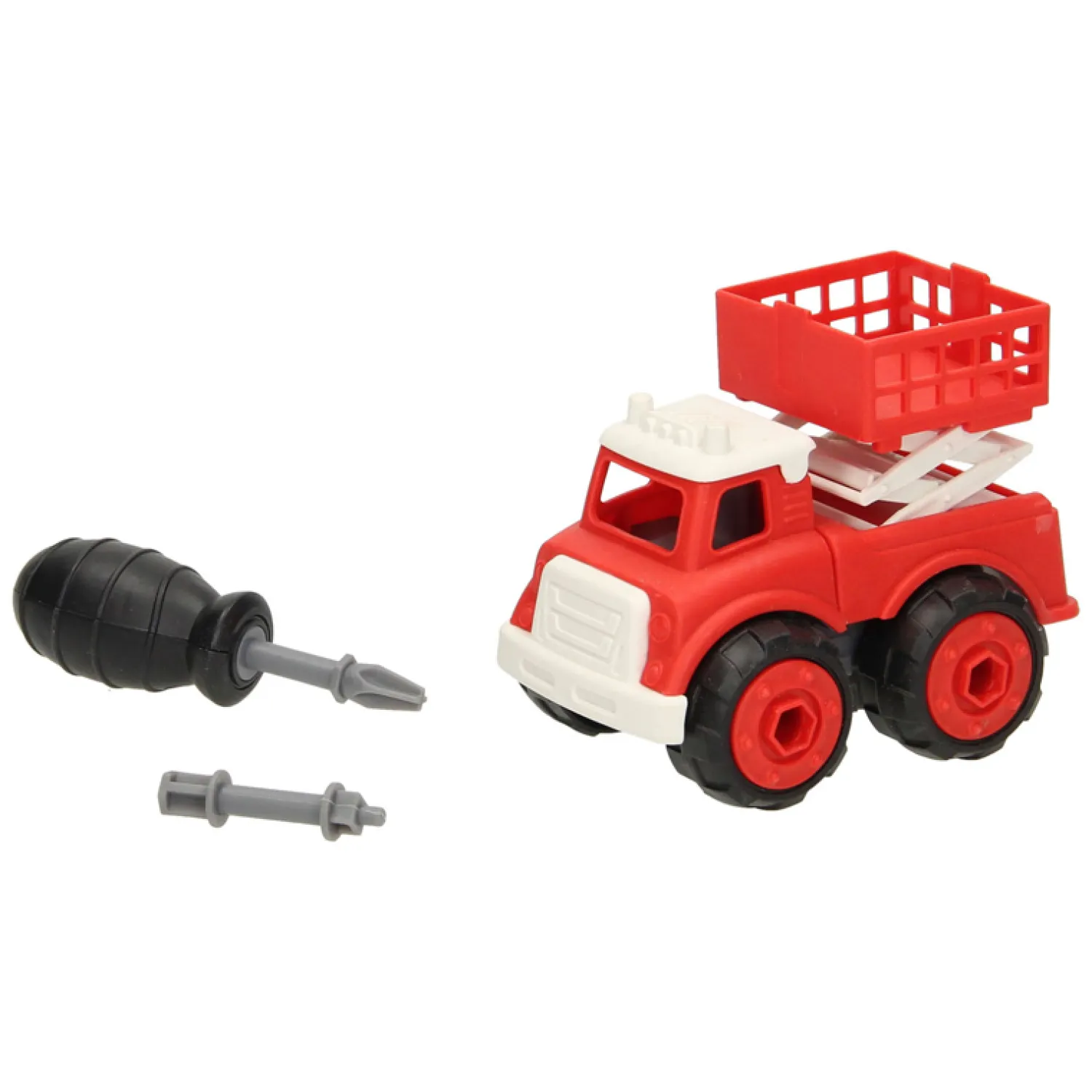 Brandweervoertuig met Schroefbare Wielen - Rood- Online