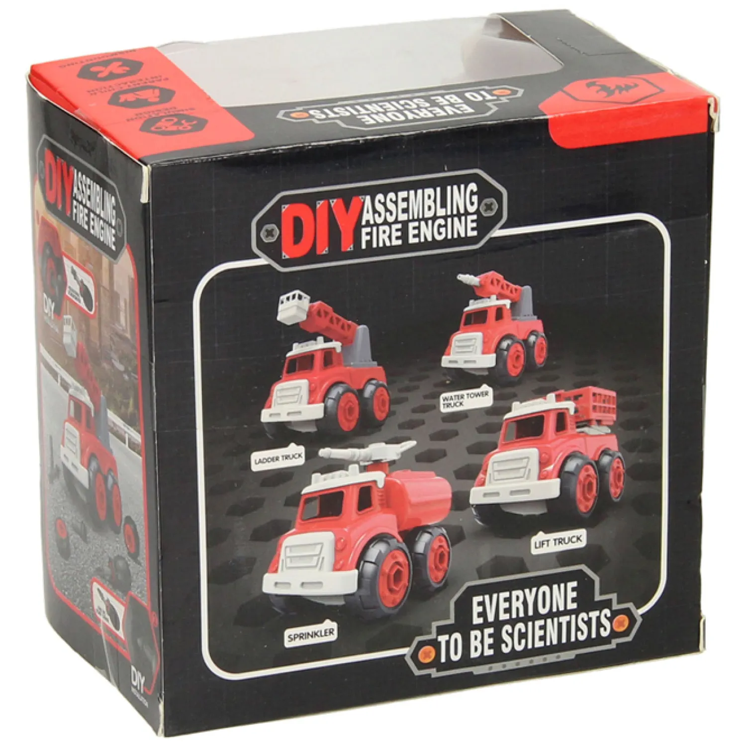 Brandweervoertuig met Schroefbare Wielen - Rood- Online