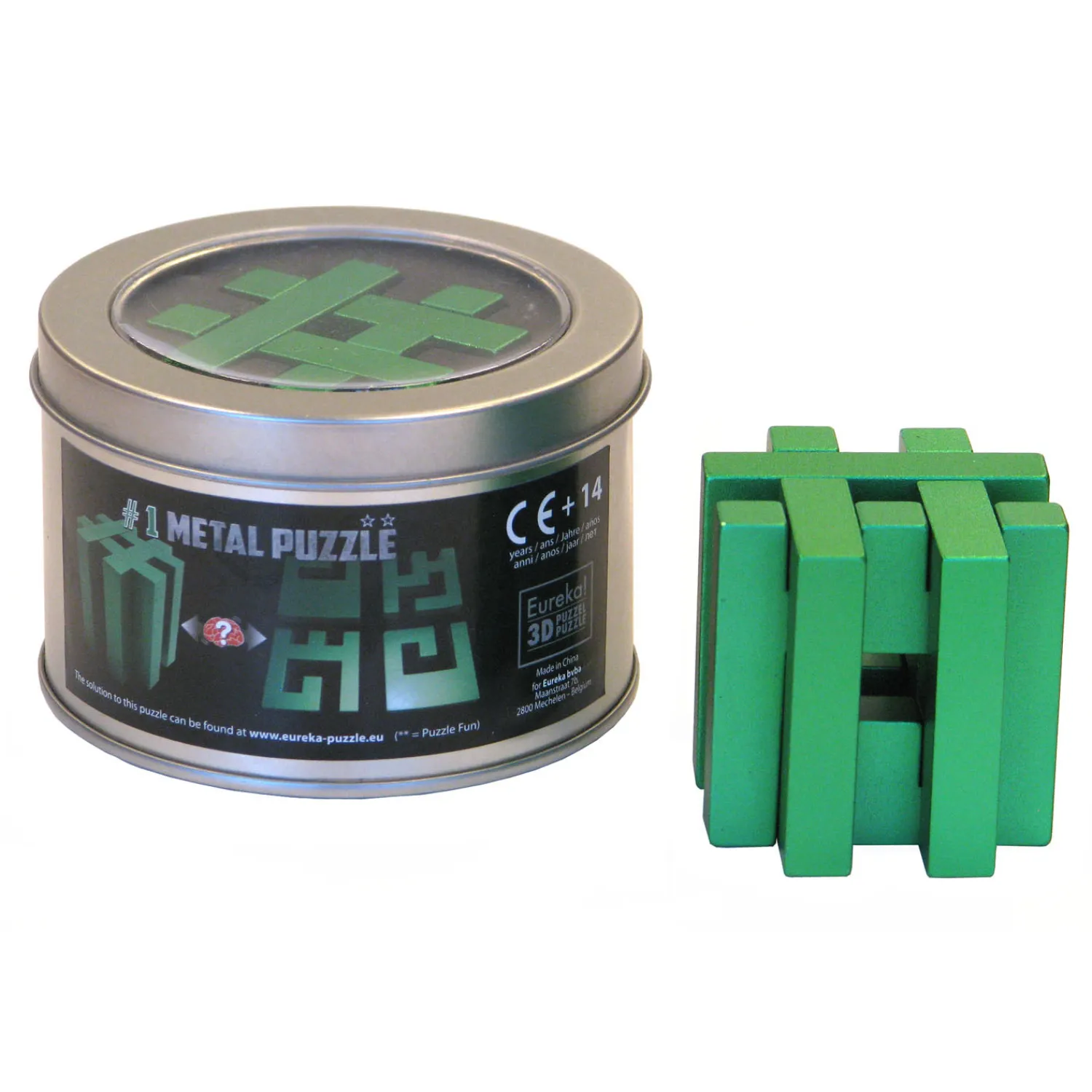 Breinpuzzel Metaal in Blik - Hashtag **>Eureka Clearance