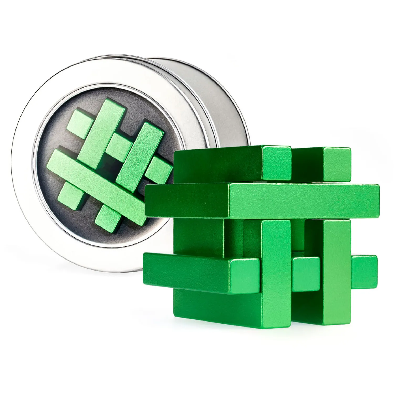 Breinpuzzel Metaal in Blik - Hashtag **>Eureka Clearance